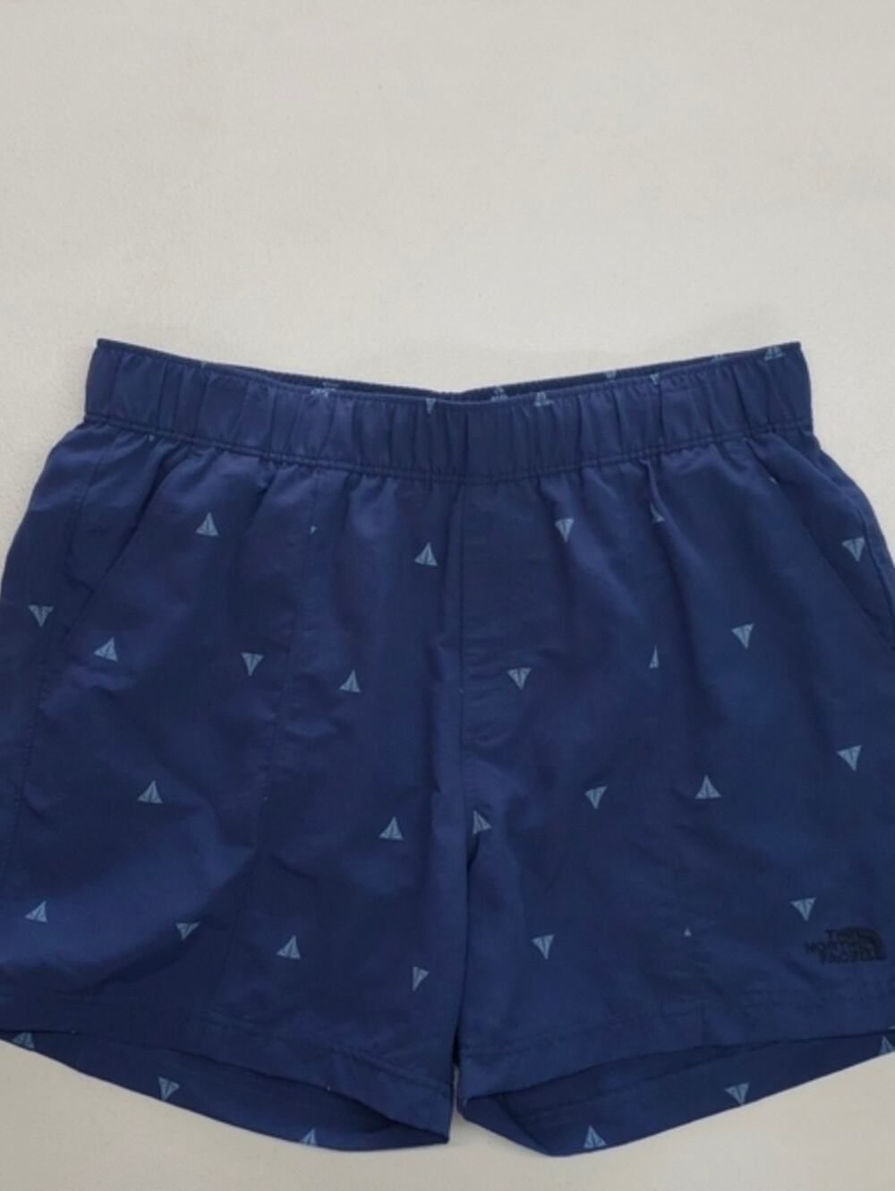 The North Face Navy Blue Printed Active Shorts Men's Size Medium